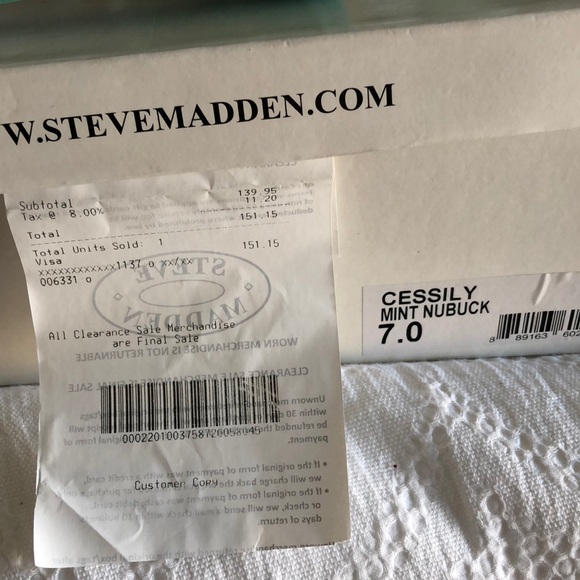 Steve Madden Cessily Mint Heels - Picture 4 of 8